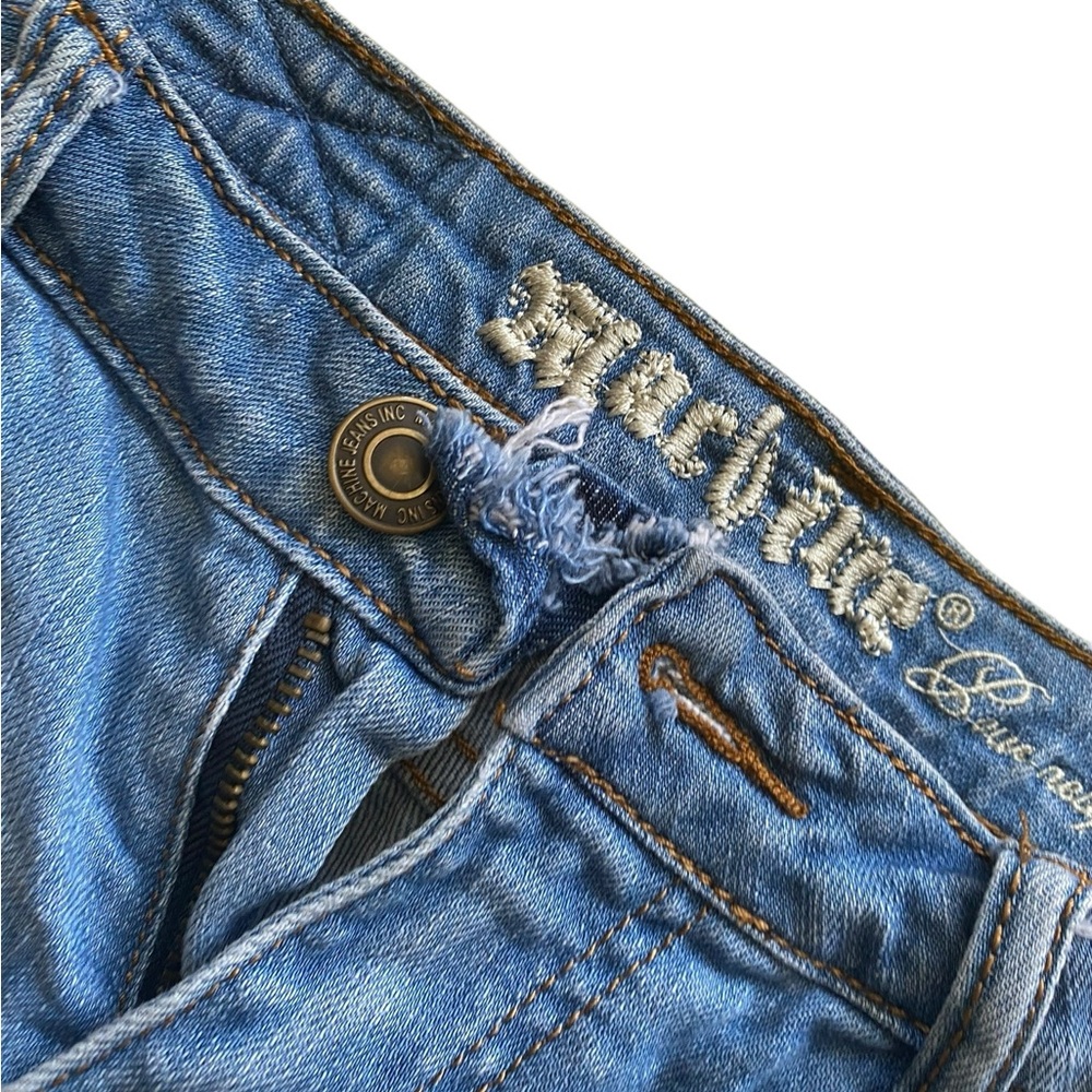 Machine Pour Neuf Ripped Blue Jeans - Picture 3 of 6
